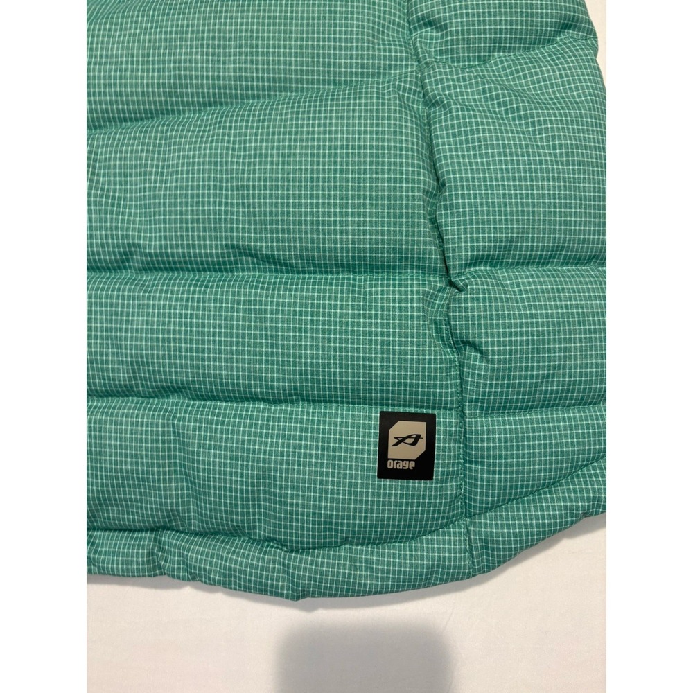 Orage Puffer Ski Jacket Feather Down Fill  Prime 20  Women's Medium Aqua No Hood - Picture 12 of 16